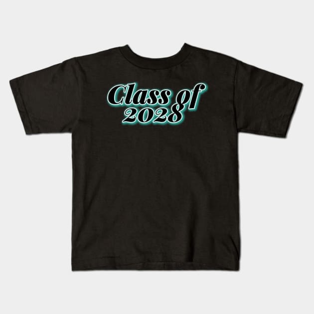 Class of 2028 Kids T-Shirt by randomolive